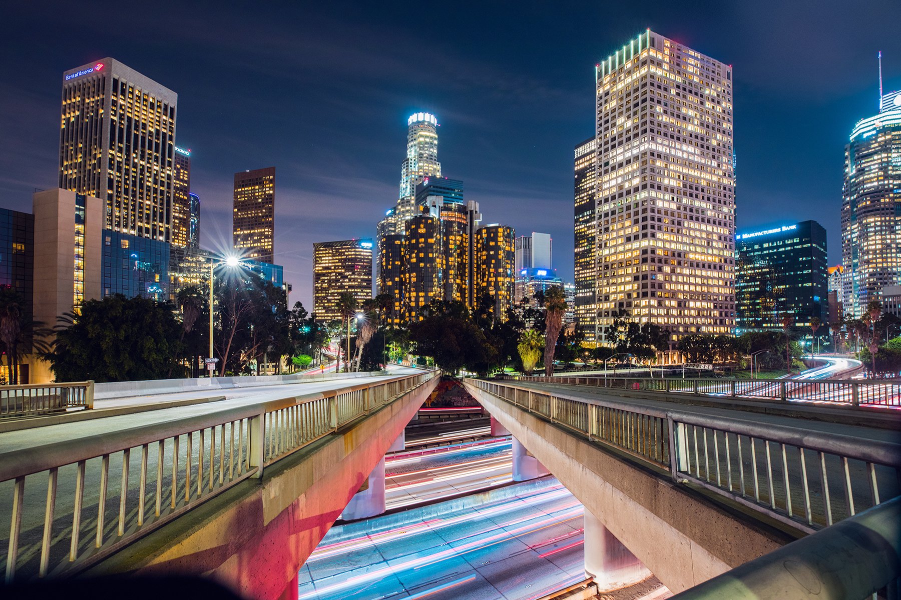 Los Angeles downtown at night Leonardo Patrizi Travel and Lifestyle